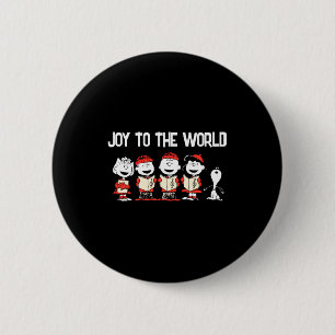 Peanuts Merry Christmas Holiday Choir  2 Inch Round Button