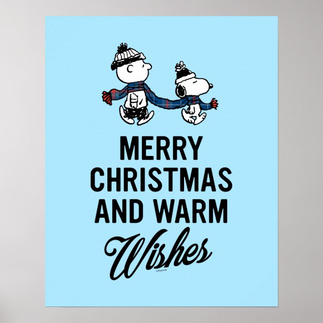 Peanuts | Merry Christmas Snoopy & Charlie Brown Poster (Front)