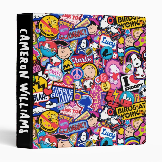 Peanuts | Mixtape Patch Pattern Binder (Front/Spine)