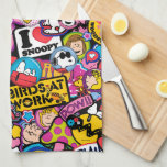 Peanuts | Mixtape Patch Pattern Kitchen Towel<br><div class="desc">Check out this fun design featuring The Peanuts Gang in cute patches.</div>