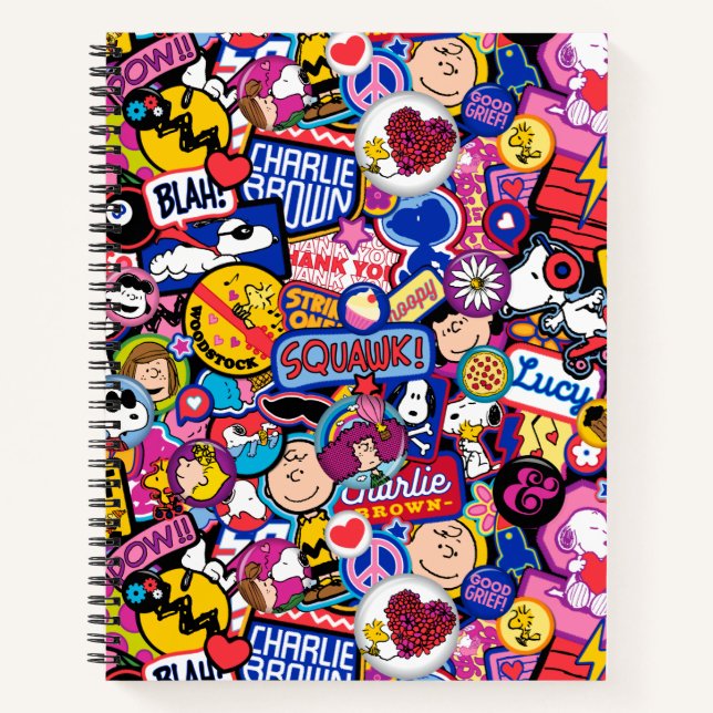 Peanuts | Mixtape Patch Pattern Notebook (Front)
