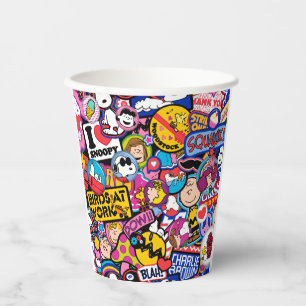 Peanuts   Mixtape Patch Pattern Paper Cups
