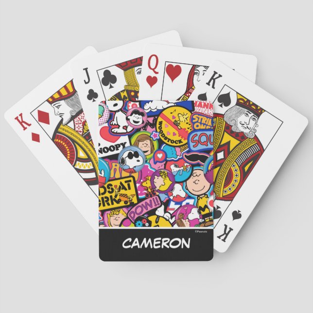 Peanuts | Mixtape Patch Pattern Playing Cards (Back)