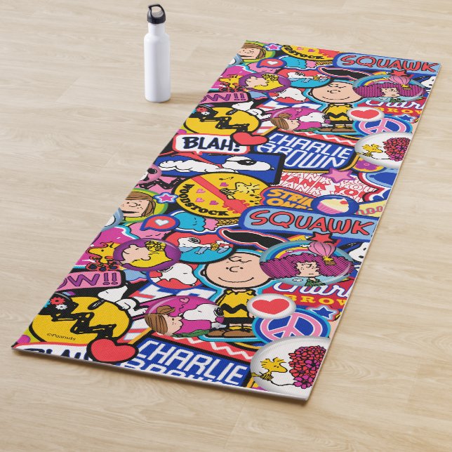 Peanuts | Mixtape Patch Pattern Yoga Mat (In Situ)
