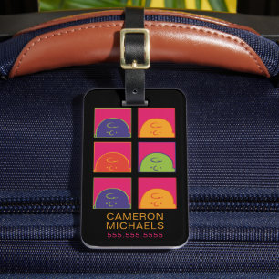 Peanuts Modern Pop Art It's Charlie Brown Luggage Tag