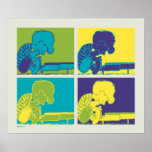 Peanuts | Modern Pop Art Schroeder Poster<br><div class="desc">Check out this colourful pop art style Peanuts design featuring Schroeder.</div>