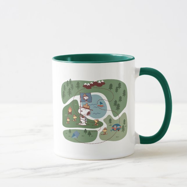 Peanuts | Nestled in the Mountains Campsite Mug (Right)