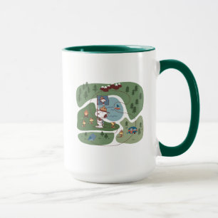 Peanuts   Nestled in the Mountains Campsite Mug