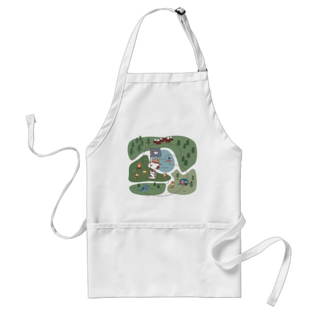 Peanuts | Nestled in the Mountains Campsite Standard Apron (Front)