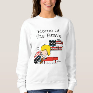 Peanuts   Patriotic Schroeder & His Piano Sweatshirt