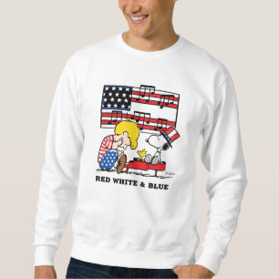 Peanuts Patriotic Schroeder, Woodstock & Snoopy Sweatshirt
