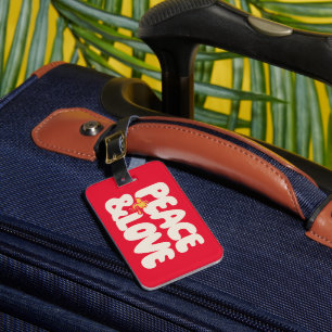 Peanuts   Peace & Love Woodstock Luggage Tag