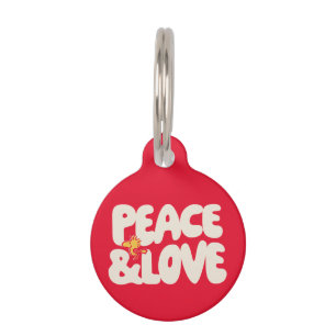 Peanuts Peace & Love Woodstock Pet Tag