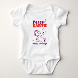Peanuts   Peace on Earth Snoopy & Woodstock Baby Bodysuit