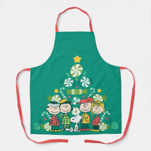 Peanuts   Peppermint Christmas Tree Apron