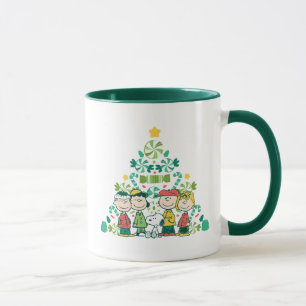 Peanuts   Peppermint Christmas Tree Mug