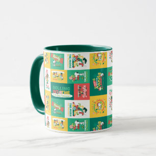 Peanuts Peppermint Dreams   Holiday Pattern Mug