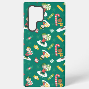 Peanuts Peppermint Dreams Holiday Pattern Samsung Galaxy Case