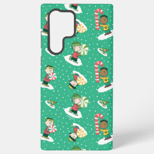 Peanuts Peppermint Dreams Snowflake Pattern Samsung Galaxy Case