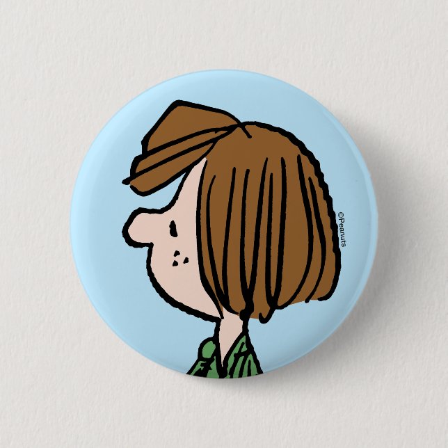 Peanuts | Peppermint Patty 2 Inch Round Button (Front)