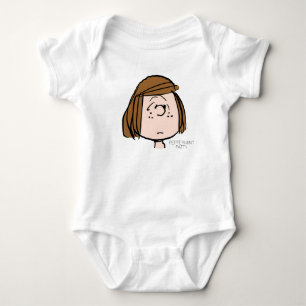 Peanuts   Peppermint Patty Confused Face Baby Bodysuit