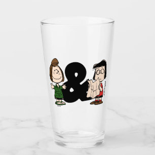 Peanuts Peppermint Patty & Marcie Glass
