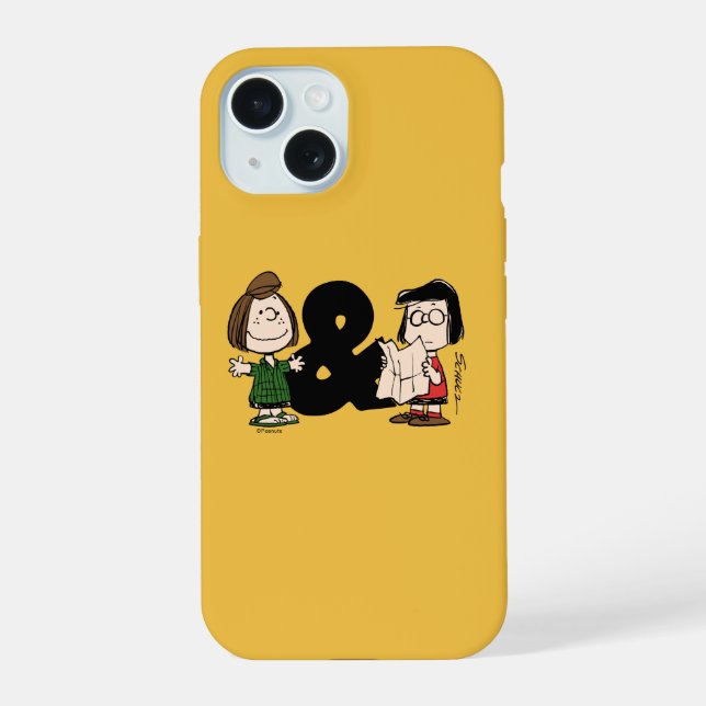 Peanuts | Peppermint Patty & Marcie iPhone 15 Case (Back)