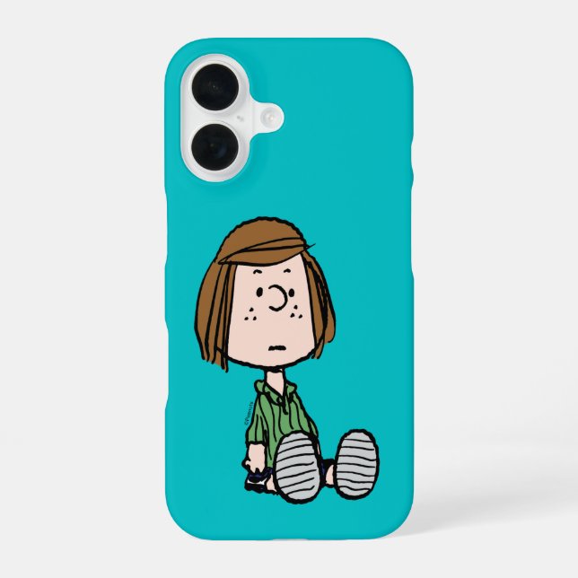 Peanuts | Peppermint Patty Sitting iPhone 16 Case (Back)