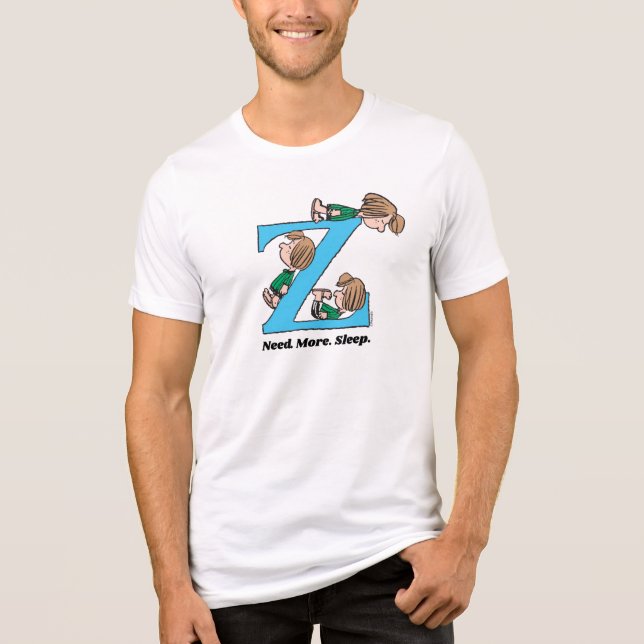 Peanuts | Peppermint Patty Sleepy Z Tri-Blend Shirt (Front)