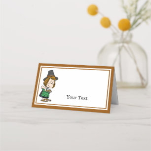 Peanuts   Peppermint Patty Thanksgiving Dinner Place Card