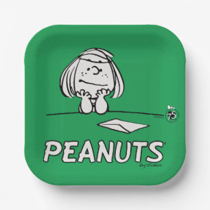 Peanuts   Peppermint Patty Thoughts Paper Plate