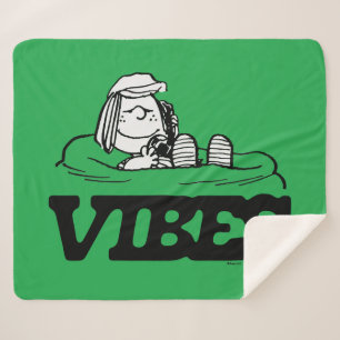 Peanuts   Peppermint Patty Vibes Sherpa Blanket
