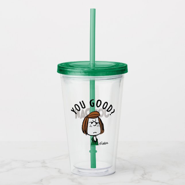 Peanuts | Peppermint Patty You Good? Acrylic Tumbler (Front)