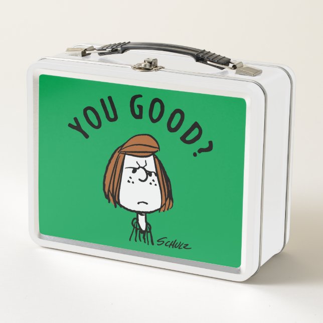 Peanuts | Peppermint Patty You Good? Metal Lunch Box (Front)