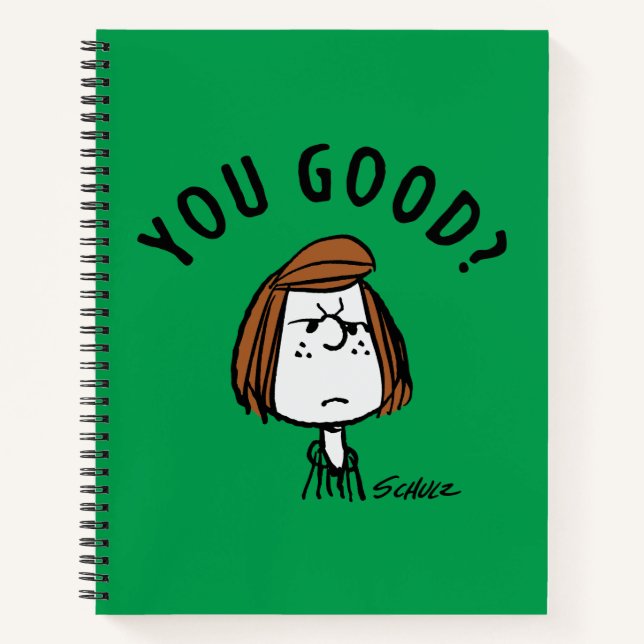 Peanuts | Peppermint Patty You Good? Notebook (Front)