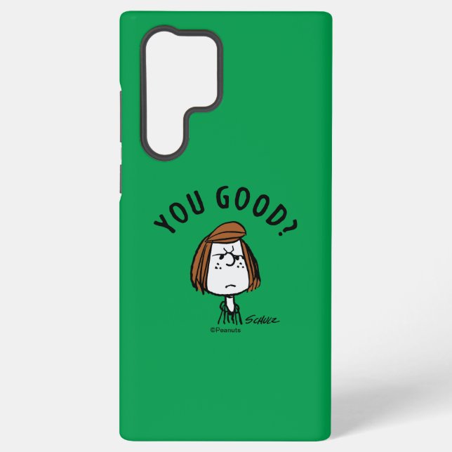 Peanuts | Peppermint Patty You Good? Samsung Galaxy S22 Ultra Case (Back)