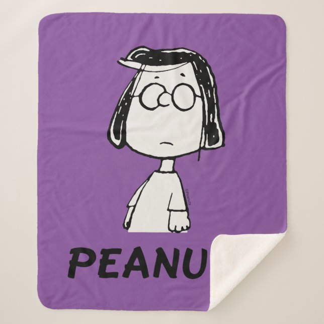 Peanuts Persistance | Marcie Sherpa Blanket (Front)