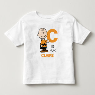 PEANUTS   Personalized Charlie Brown Toddler T-shirt
