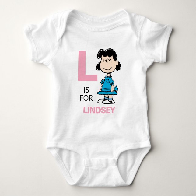 PEANUTS | Personalized Lucy Baby Bodysuit (Front)