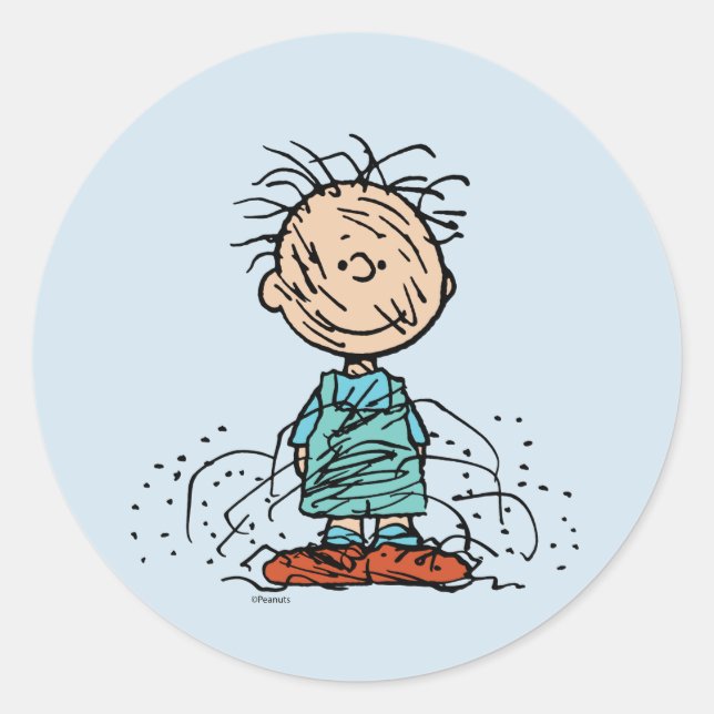 Peanuts | Pigpen Classic Round Sticker (Front)