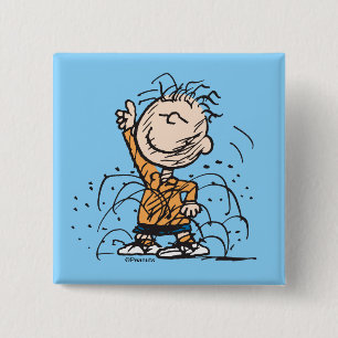 Peanuts   Pigpen Dancing 2 Inch Square Button