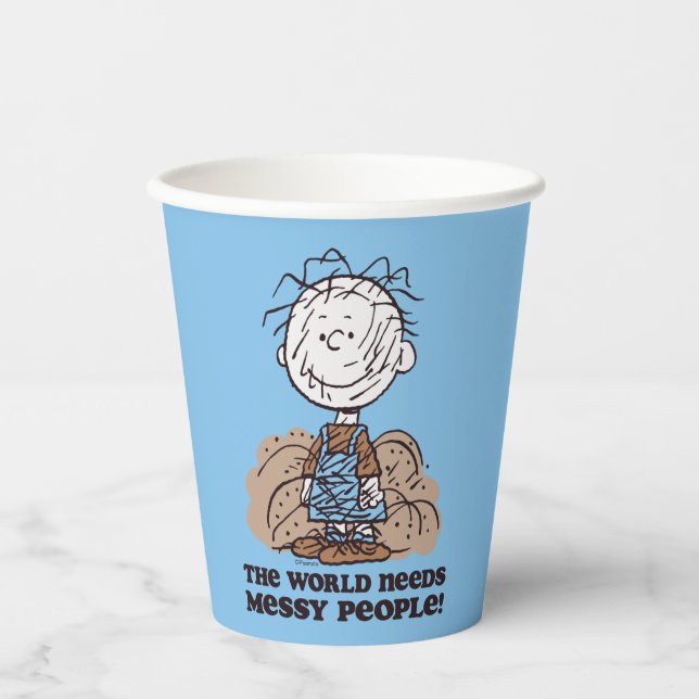 Peanuts | Pigpen The World Needs Messy People! Paper Cups (Front)