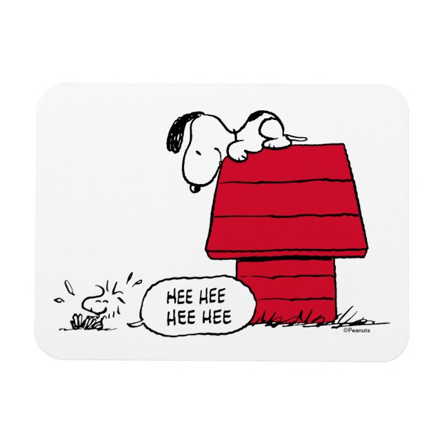PEANUTS | Red & Black Pattern Magnet (Horizontal)