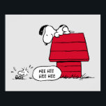 PEANUTS | Red & Black Pattern Poster<br><div class="desc">This cute Peanuts red and black artwork features the gang in various scenes in the world of Charles M. Schulz.</div>