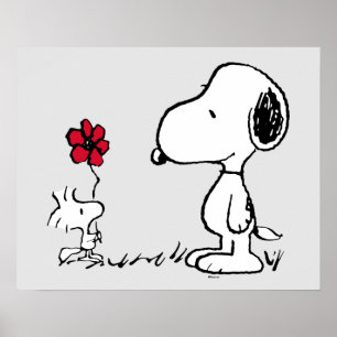 PEANUTS   Red & Black Pattern Poster