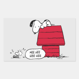 PEANUTS   Red & Black Pattern Sticker