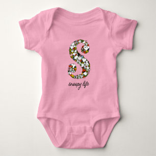 Peanuts   S is for Snoopy Baby Bodysuit