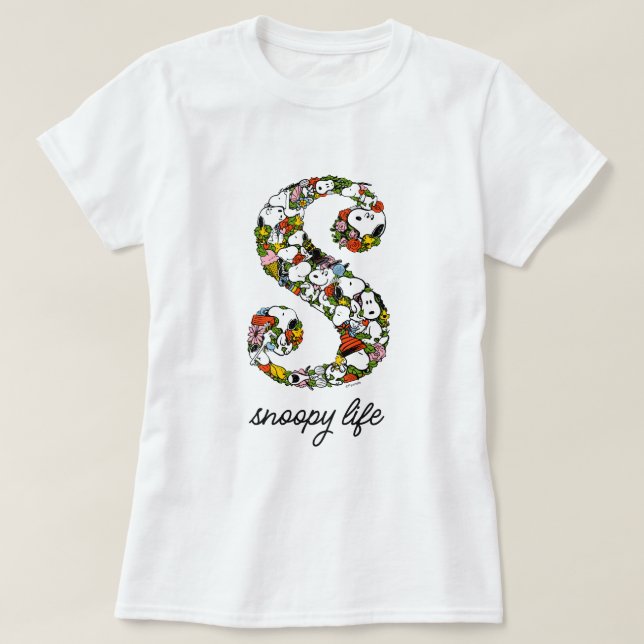 Peanuts | S is for Snoopy T-Shirt (Design Front)