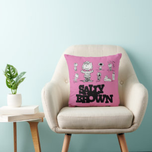Peanuts   Sally Brown Throw Pillow