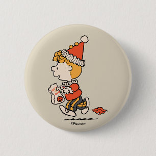 Peanuts Sally Clown Costume Halloween 2 Inch Round Button
